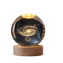 Load image into Gallery viewer, LED Night Light Milky Way Galaxy Solar System Crystal Ball