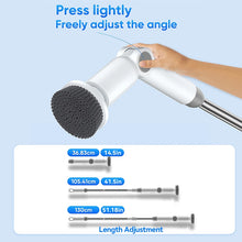 Load image into Gallery viewer, Power Spin Electric Scrubber Wireless Cleaning Brush Waterproof Bathroom Scrubber Adjustable Extension Handle