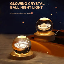 Load image into Gallery viewer, LED Night Light Milky Way Galaxy Solar System Crystal Ball