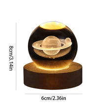 Load image into Gallery viewer, LED Night Light Milky Way Galaxy Solar System Crystal Ball