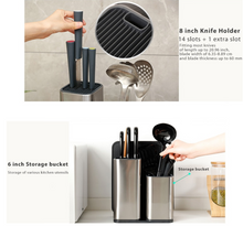 Load image into Gallery viewer, Stainless Steel Kitchen Cutlery Stand