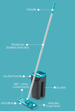 Load image into Gallery viewer, Flat Squeeze Mop and Bucket