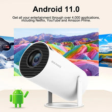 Load image into Gallery viewer, HY300 Mini Projector 4K Android 11 WIFI6 BT5.0
