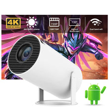 Load image into Gallery viewer, HY300 Mini Projector 4K Android 11 WIFI6 BT5.0
