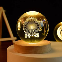 Load image into Gallery viewer, LED Night Light Milky Way Galaxy Solar System Crystal Ball
