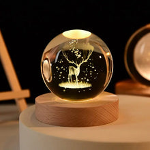 Load image into Gallery viewer, LED Night Light Milky Way Galaxy Solar System Crystal Ball
