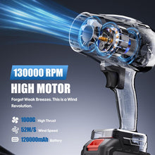 Load image into Gallery viewer, Turbo Jet Blower – Cordless, High-Power Air Duster for Cars, Home &amp; Outdoor Cleaning
