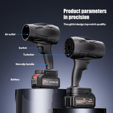 Load image into Gallery viewer, Turbo Jet Blower – Cordless, High-Power Air Duster for Cars, Home &amp; Outdoor Cleaning
