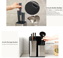 Load image into Gallery viewer, Stainless Steel Kitchen Cutlery Stand
